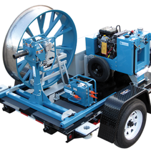 Remolque para tendido de cable fibra óptica abierto