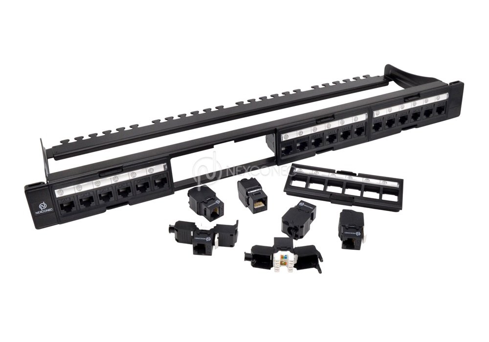 Panel de conexión UTP 1U sin carga