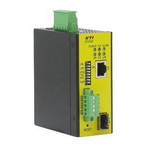 Convertidor de medios industriales Ethernet a serie (RS-422/485)